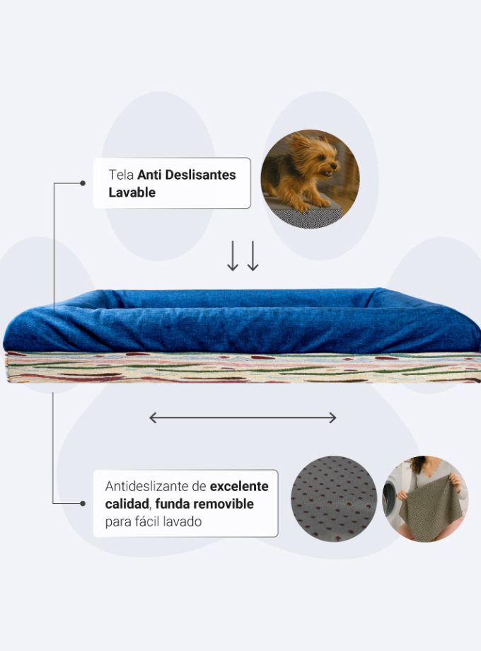 Iris Monet Azul - Cama para mascotas