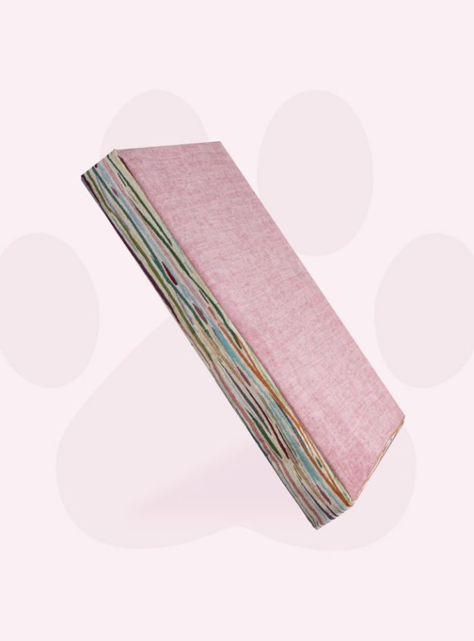 Cama Rosa para Mascotas - Diseño Artístico con Espuma Viscoelástica BioAdaptativa ZENSA®