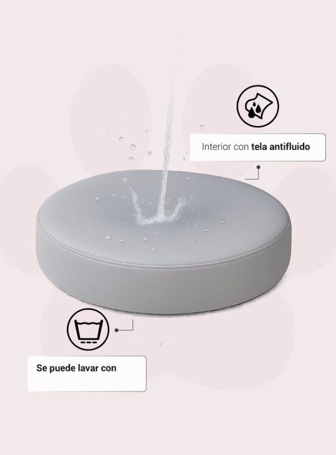 Cama para Mascotas con Estilo Animal Print y Rosa con Espuma Viscoelástica BioAdaptativa ZENSA®