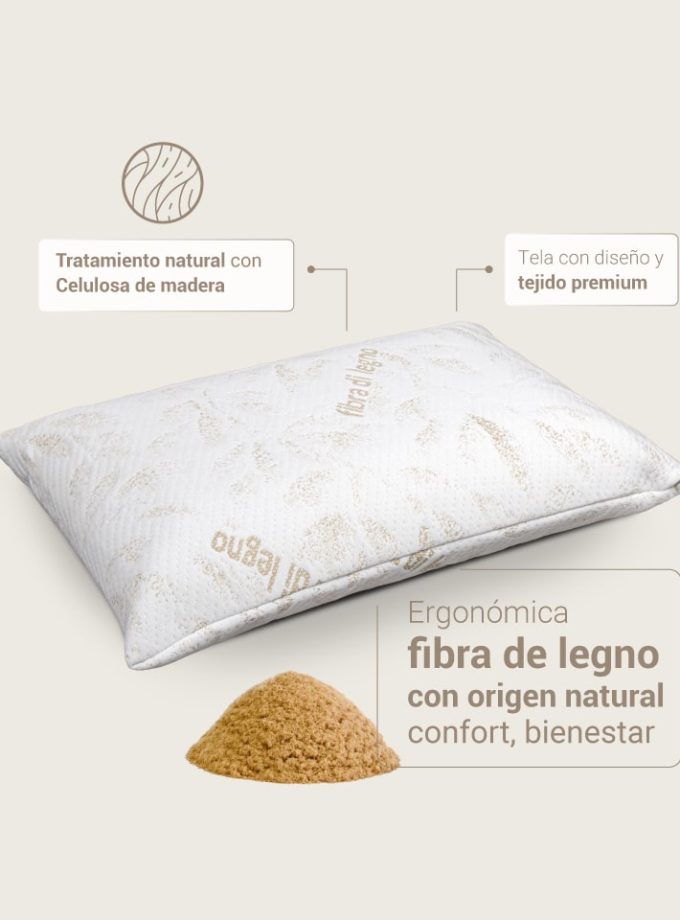 Almohada Fibra di Legno - Suavidad Natural que Respira Contigo