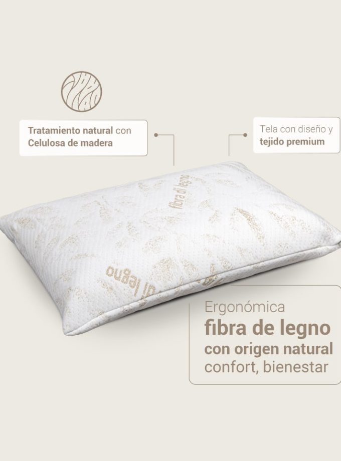 Almohada Fibra di Legno - Suavidad Natural que Respira Contigo